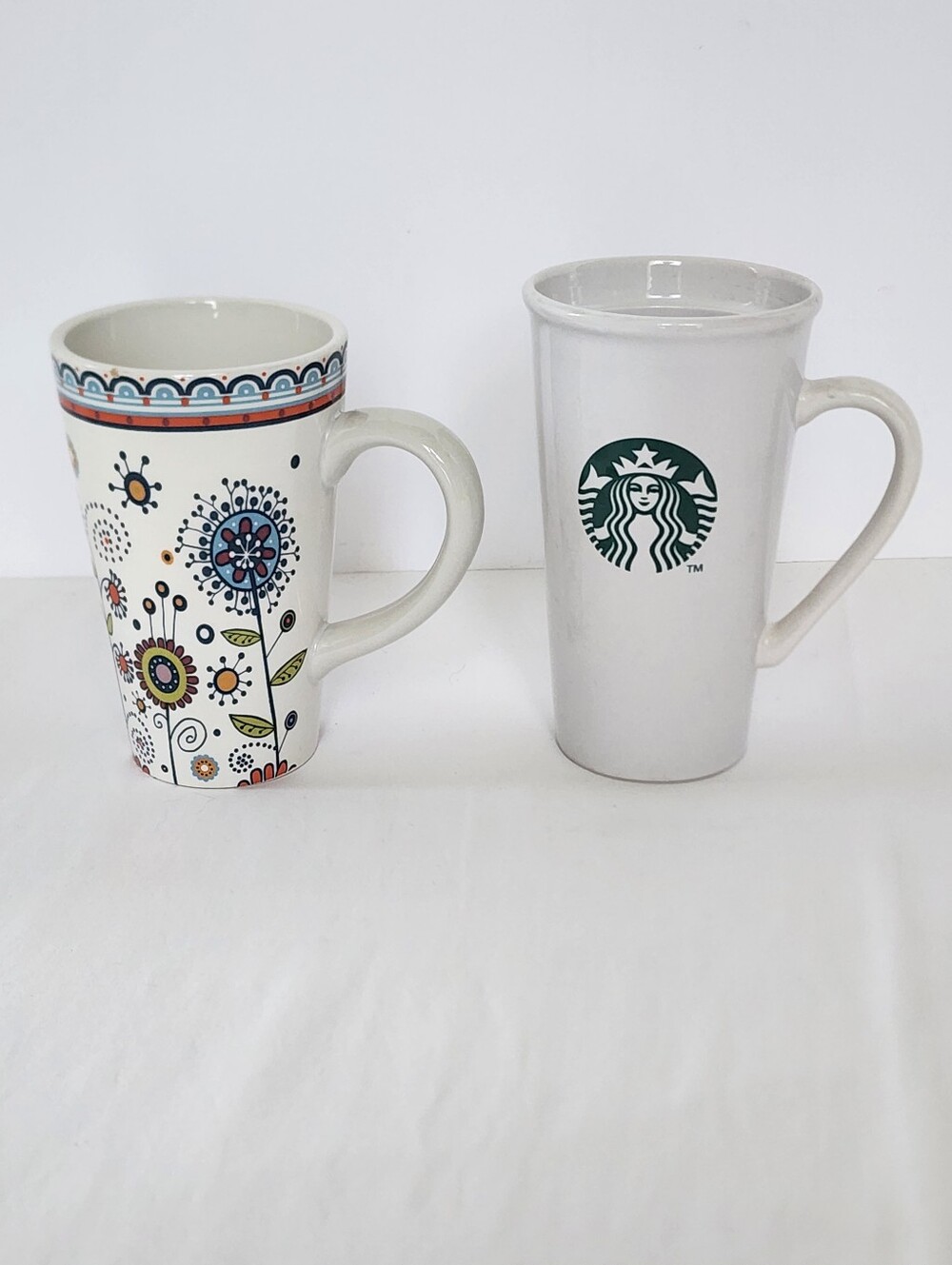 2pc Vintage Starbucks & Hausenware Ceramic Coffee Mugs